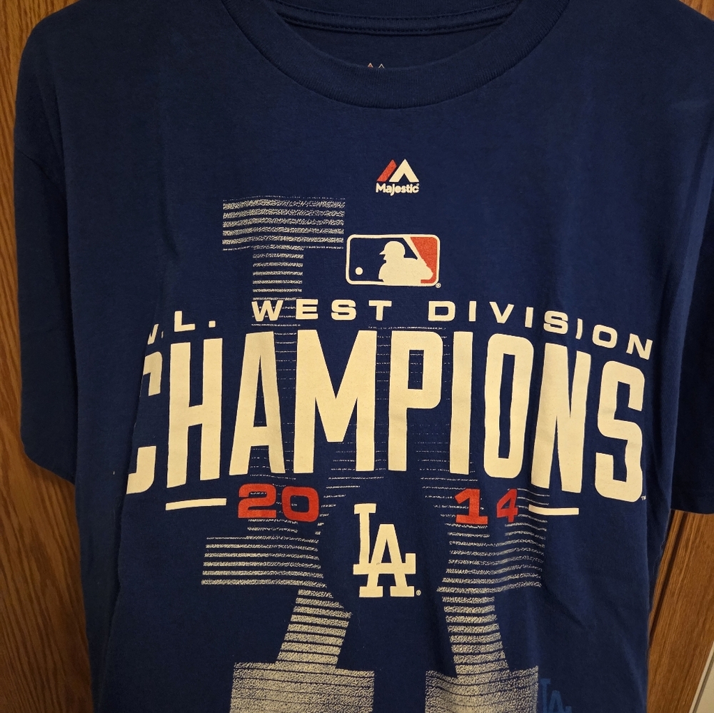 Majestic Los Angeles Dodgers 2014 Playoffs Shirt Sz Large Men's MLB - Picture 2 of 5